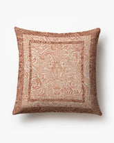 Indian Blush & Rust Woven Throw Pillow by Morris & Co.