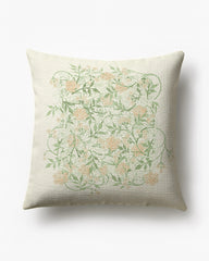 Jasmine Soft Sage Woven Throw Pillow by Morris & Co.
