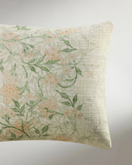 Jasmine Soft Sage Woven Lumbar Throw Pillow by Morris & Co.