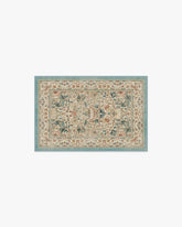 Lodden Soft Rose & Teal Rug by Morris & Co.