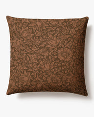 Mallow Rust Woven Throw Pillow by Morris & Co.