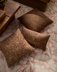 Mallow Rust Woven Throw Pillow by Morris & Co.