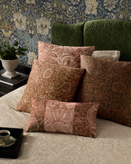 Mallow Rust Woven Throw Pillow by Morris & Co.