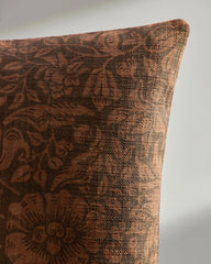Mallow Rust Woven Throw Pillow by Morris & Co.