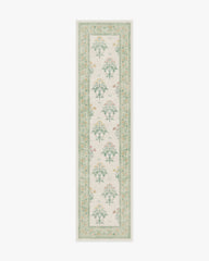 Meadow Sweet Ivory & Green Rug by Morris & Co.
