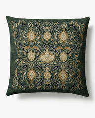 Montreal Charcoal Woven Throw Pillow by Morris & Co.