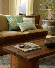 Montreal Vintage Cream Woven Throw Pillow by Morris & Co.