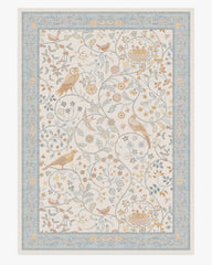 Newill Ivory & Blue Rug by Morris & Co.