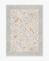 Newill Ivory & Blue Rug by Morris & Co.