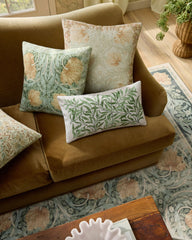 Pimpernel Sage Woven Lumbar Throw Pillow by Morris & Co.