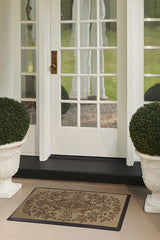 Pure Dove & Rose Dark Wood Doormat by Morris & Co.