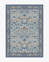 Strawberry Thief Indigo & Ivory Flatwoven Rug by Morris & Co.