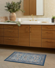 Strawberry Thief Indigo & Ivory Flatwoven Rug by Morris & Co.