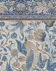 Strawberry Thief Indigo & Ivory Flatwoven Rug by Morris & Co.