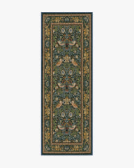 Strawberry Thief Indigo Rug by Morris & Co.