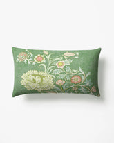 Trent Golden Sage Woven Lumbar Throw Pillow by Morris & Co.