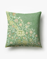 Trent Golden Sage Woven Throw Pillow by Morris & Co.