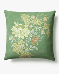 Trent Golden Sage Woven Throw Pillow by Morris & Co.