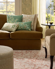 Trent Golden Sage Woven Throw Pillow by Morris & Co.