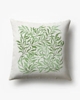 Willow Boughs Garden Sage Woven Throw Pillow by Morris & Co.