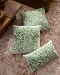 Willow Boughs Garden Sage Woven Throw Pillow by Morris & Co.