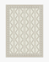 Ava Ikat Beige Flatwoven Rug by Mrs. Alice