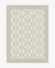 Ava Ikat Beige Flatwoven Rug by Mrs. Alice