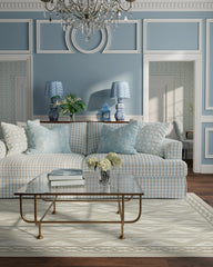 Ava Ikat Beige Flatwoven Rug by Mrs. Alice