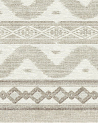 Ava Ikat Beige Flatwoven Rug by Mrs. Alice