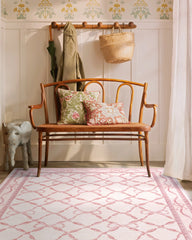 Eloise Pink Flatwoven Rug by Mrs. Alice