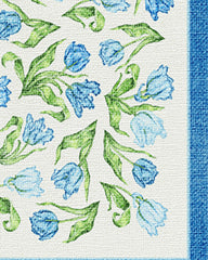 Garden Party Blue Flatwoven Rug by Mrs. Alice