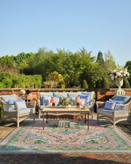 Skye Pink Multicolor Outdoor Rug by Mrs. Alice