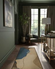 Loire Natural Denim Blue Rug by Nina Takesh