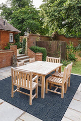 Parquet Navy Outdoor Rug