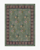Pennywood Green & Pink Rug