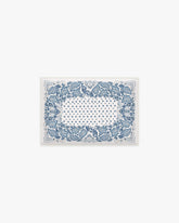 Prato Ivory & Blue Bath Mat