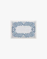 Prato Ivory & Blue Bath Mat