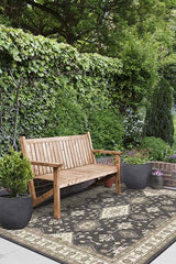 Ranier Dark Wood Outdoor Rug