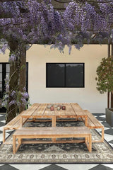 Ranier Dark Wood Outdoor Rug