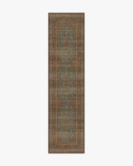 Rowan Teal Blue & Copper Rug