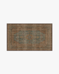 Rowan Teal Blue & Copper Rug