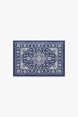 Safiya Navy Blue Bath Mat