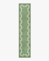 Oxbow Botanical Green Rug by Sanderson