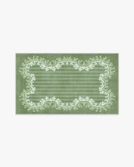 Oxbow Botanical Green Rug by Sanderson