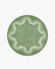 Oxbow Botanical Green Rug by Sanderson
