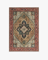 Santiago Camel & Scarlet Rug