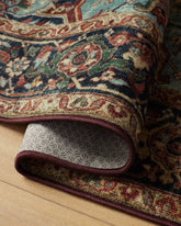 Santiago Crimson & Light Blue Rug