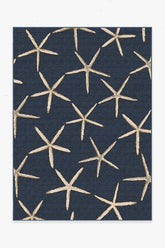 Starfish Navy Rug