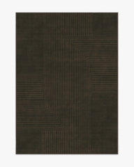 Bel Air Dark Chocolate Flatwoven Rug by The Hiltons