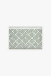 Tria Trellis Sage Green Bath Mat